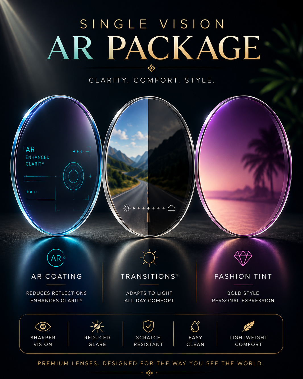 SINGLE VISION AR PACKAGES
